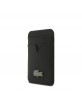 Lacoste iPhone 17 Hülle Case 2in1 Geldbörse Iconic Petit Pique MagSafe Schwarz