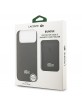 Lacoste iPhone 17 Pro Max Hülle Case 2in1 Geldbörse Iconic Petit Pique MagSafe Schwarz