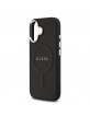 Guess iPhone 17 Hülle Case Cover Saffiano MagSafe Schwarz