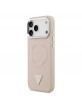 Guess iPhone 17 Pro Max Hülle Case Dreieck Logo MagSafe Rosa