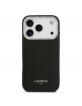Lacoste iPhone 17 Pro Case Leather Champs Elysees MagSafe Black