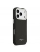Lacoste iPhone 17 Pro Case Leather Champs Elysees MagSafe Black
