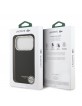 Lacoste iPhone 17 Pro Case Leather Champs Elysees MagSafe Black