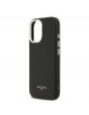 Lacoste iPhone 17 Hülle Case Leather Champs Elysees MagSafe Schwarz