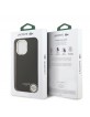 Lacoste iPhone 17 Hülle Case Leather Champs Elysees MagSafe Schwarz
