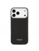 Lacoste iPhone 17 Pro Max Hülle Case Leather Champs Elysees MagSafe Schwarz