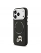 Karl Lagerfeld iPhone 17 Pro Case Karl Choupette Metal MagSafe Black