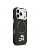 Karl Lagerfeld iPhone 17 Pro Case Karl Choupette Metal MagSafe Black