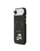 Karl Lagerfeld iPhone 17 Air Case Karl Choupette Metal MagSafe Black