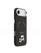 Karl Lagerfeld iPhone 17 Air Case Karl Choupette Metal MagSafe Black