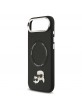 Karl Lagerfeld iPhone 17 Air Case Karl Choupette Metal MagSafe Black