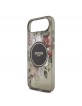 Guess iPhone 17 Air Hülle Case MagSafe Flowers Strap Schwarz