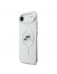 Karl Lagerfeld iPhone 17 Air Hülle Case K&CH Heads Metal Frame MagSafe Transparent