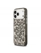 Karl Lagerfeld iPhone 17 Pro Max Hülle Case Leopard MagSafe Braun