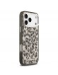 Karl Lagerfeld iPhone 17 Pro Max Hülle Case Leopard MagSafe Braun