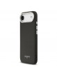 Lacoste iPhone 17 Air Case Leather Champs Elysees MagSafe Black