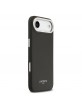 Lacoste iPhone 17 Air Case Leather Champs Elysees MagSafe Black