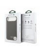 Lacoste iPhone 17 Air Case Leather Champs Elysees MagSafe Black
