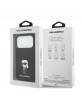 Karl Lagerfeld iPhone 17 Pro Hülle Case Silikon Metal Ikonik Schwarz