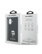 Karl Lagerfeld iPhone 17 Hülle Case Silikon Metal Ikonik Schwarz