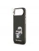 Karl Lagerfeld iPhone 17 Air Case Aquarelle MagSafe Karl Choupette Black