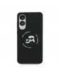 Karl Lagerfeld Samsung S25 Edge Case Silicone Double Heads MagSafe Black