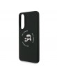 Karl Lagerfeld Samsung S25 Edge Case Silicone Double Heads MagSafe Black