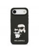 Karl Lagerfeld iPhone 17 Air Case 3D Rubber Karl Choupette Black