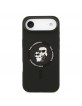 Karl Lagerfeld iPhone 17 Air Case MagSafe Silicone Karl Choupette Black