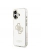 Guess iPhone 17 Hülle Case Mirror 4G Glitter Logo MagSafe Gold