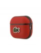 Lacoste AirPods Pro 2 Case Cover Petit Piqué Croc Logo Patch Red