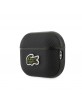 Lacoste AirPods Pro 2 Hülle Case Cover Petit Pique Croc Logo Patch Schwarz