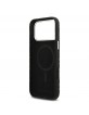 Karl Lagerfeld iPhone 17 Pro Max Hülle Case Grained Repeated Logo MagSafe Schwarz