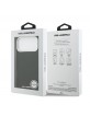 Karl Lagerfeld iPhone 17 Pro Max Hülle Case Grained Repeated Logo MagSafe Schwarz
