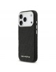Karl Lagerfeld iPhone 17 Pro Hülle Case Grained Repeated Logo MagSafe Schwarz