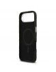 Karl Lagerfeld iPhone 17 Air Case Grained Repeated Logo MagSafe Black