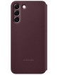 Original Samsung S22+ Plus Tasche Book Clear View Cover Burgundy EF-ZS906CEE