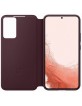 Original Samsung S22+ Plus Tasche Book Clear View Cover Burgundy EF-ZS906CEE