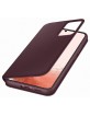 Original Samsung S22+ Plus Tasche Book Clear View Cover Burgundy EF-ZS906CEE