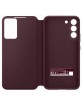 Original Samsung S22+ Plus Tasche Book Clear View Cover Burgundy EF-ZS906CEE