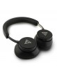 Guess Bluetooth Over-Ear Headphones ENC Saffiano Triangle Black