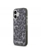 Karl Lagerfeld iPhone 17 Hülle Case Leopard MagSafe Grau