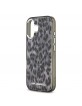 Karl Lagerfeld iPhone 17 Hülle Case Leopard MagSafe Grau