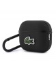 Lacoste AirPods Pro 3 Hülle Case Cover Petit Pique Croc Logo Patch Schwarz