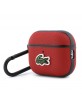 Lacoste AirPods Pro 3 Hülle Case Cover Petit Pique Croc Logo Patch Rot