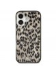 Karl Lagerfeld iPhone 17 Hülle Case Leopard MagSafe Braun