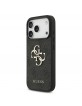 Guess iPhone 17 Pro Hülle Case 4G Muster Metal Logo Grau