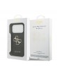 Guess iPhone 17 Pro Hülle Case 4G Muster Metal Logo Grau
