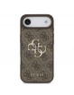 Guess iPhone 17 Air Hülle Case 4G Muster Metal Logo Braun