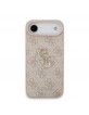 Guess iPhone 17 Air Hülle Case 4G Muster Metal Logo Rosa